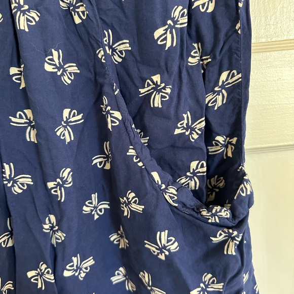 Navy Bow Mini Dress - Picture 4 of 4